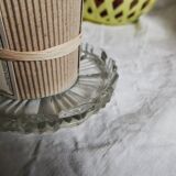 Glass bottle underside