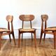 Série de 3 chaises vintage Roger Landault "Ellipse" Sentou 1957