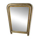 Miroir - trumeau doré et argenté Louis Philippe