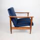 GFM-142 armchair, designed by Edmund Homa from the 70s, navy blue - 2 pieces available