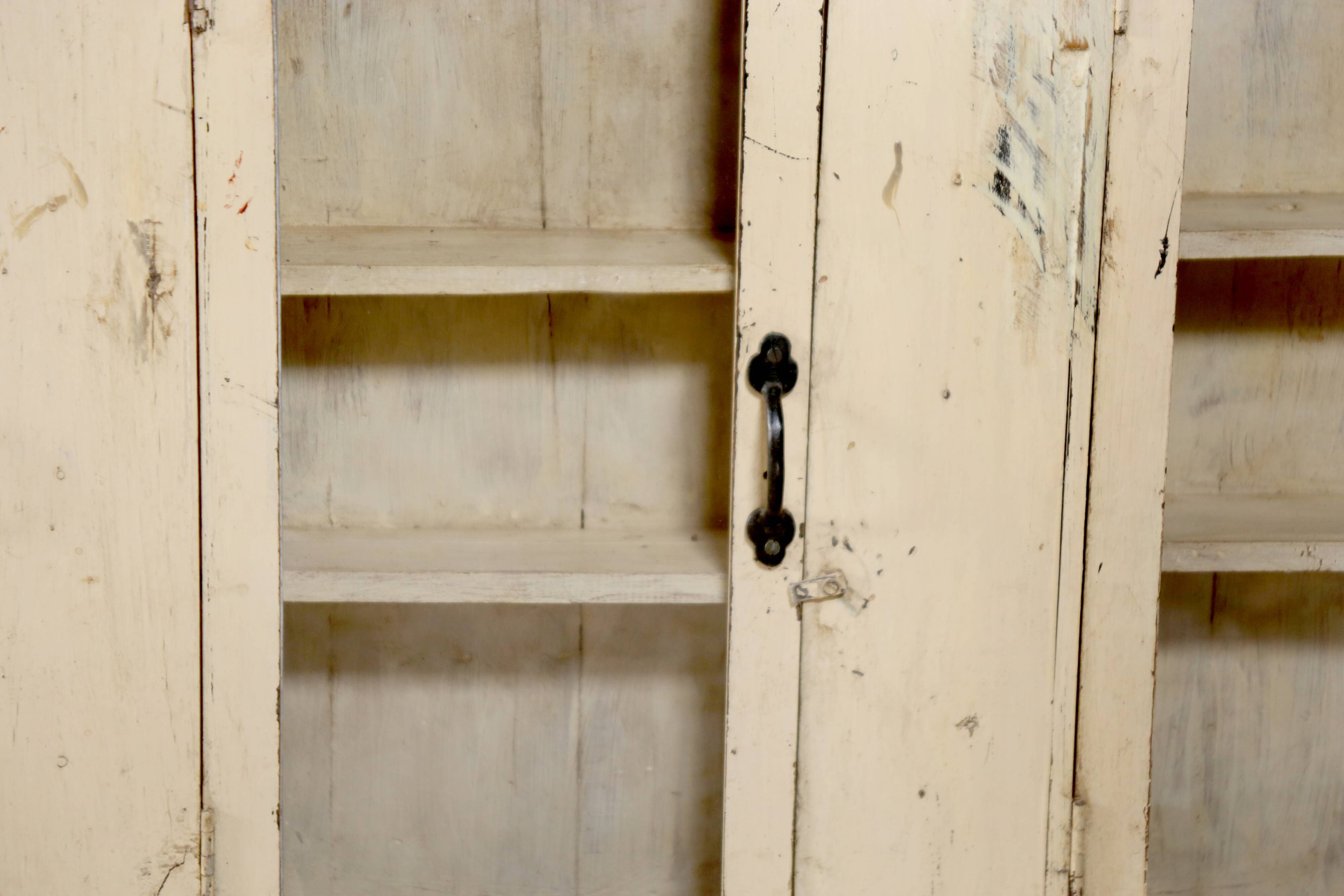 Burmese teak wall display case