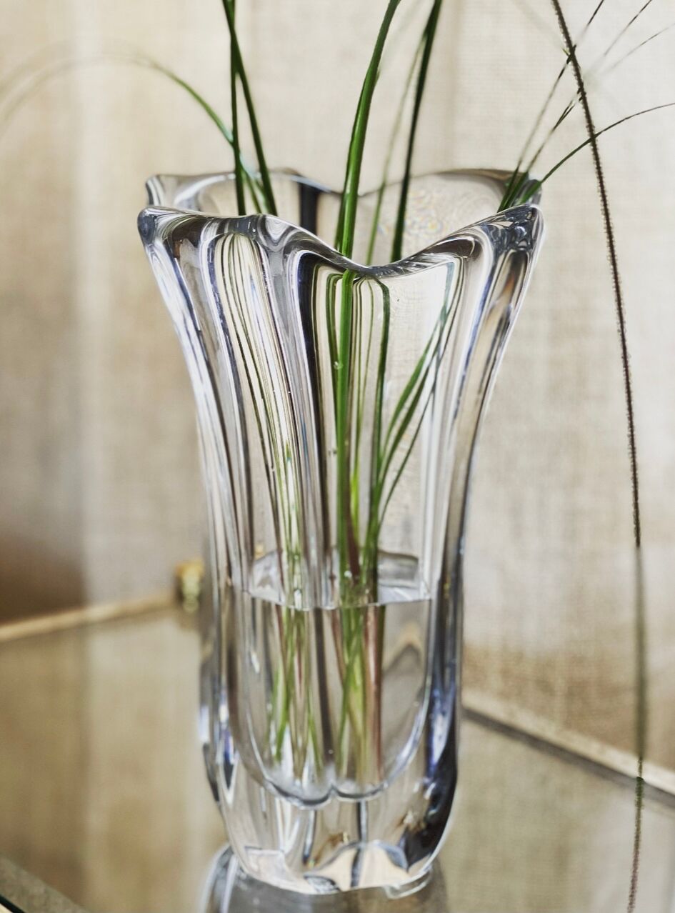 Daum crystal vase 1970