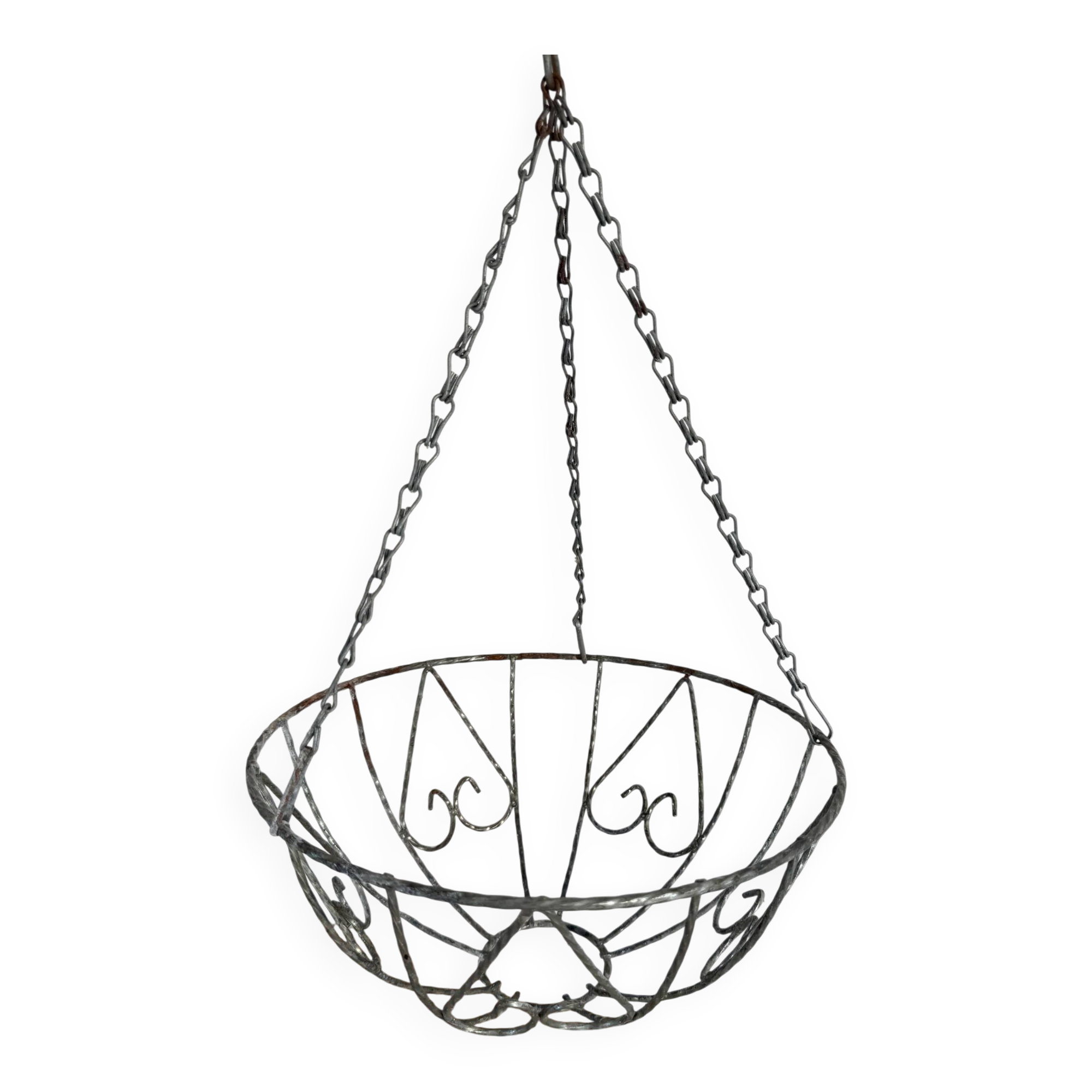 Vintage hanging plant basket