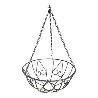 Vintage hanging plant basket