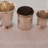 Set of 7 timpani in silver metal