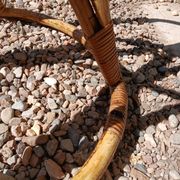 Vintage coat rack in bamboo and rattan
