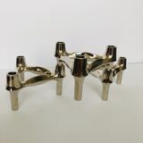 Set of 3 BMF metal candle holders