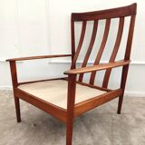 PJ56 armchair by Grete Jalk for Poul Jeppesen - Denmark circa 1960