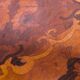 Napoleon III side table with three tiers in marquetry – 19th century