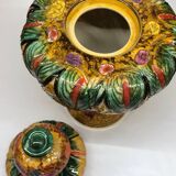 H. Becquet Quaregnon vase in the mastery style with birds of paradise decoration