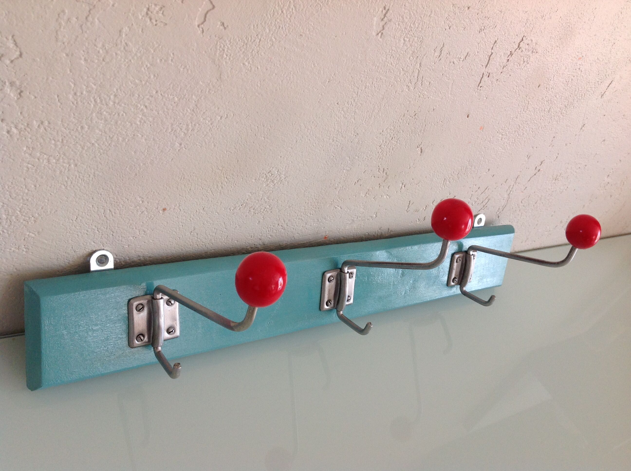 Blue and Red Hook three-headed / vintage 50-60 years