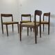 Vintage Danish Dining Chairs in Teak by H.W. Klein for Bramin, Set of 4