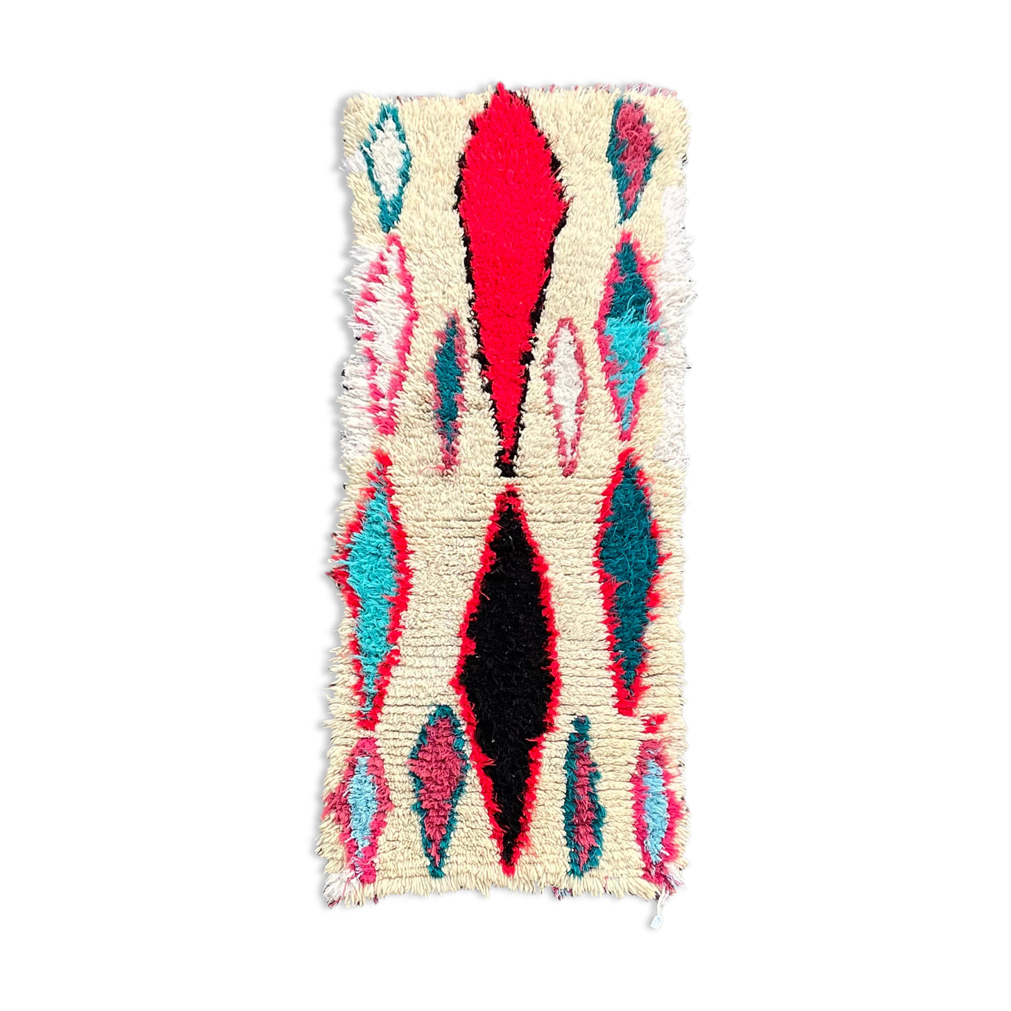 Vintage azilal berber carpet 75x180 cm