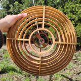 Scandinavian curved wood pendant light