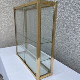 Golden brass window