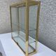 Golden brass window