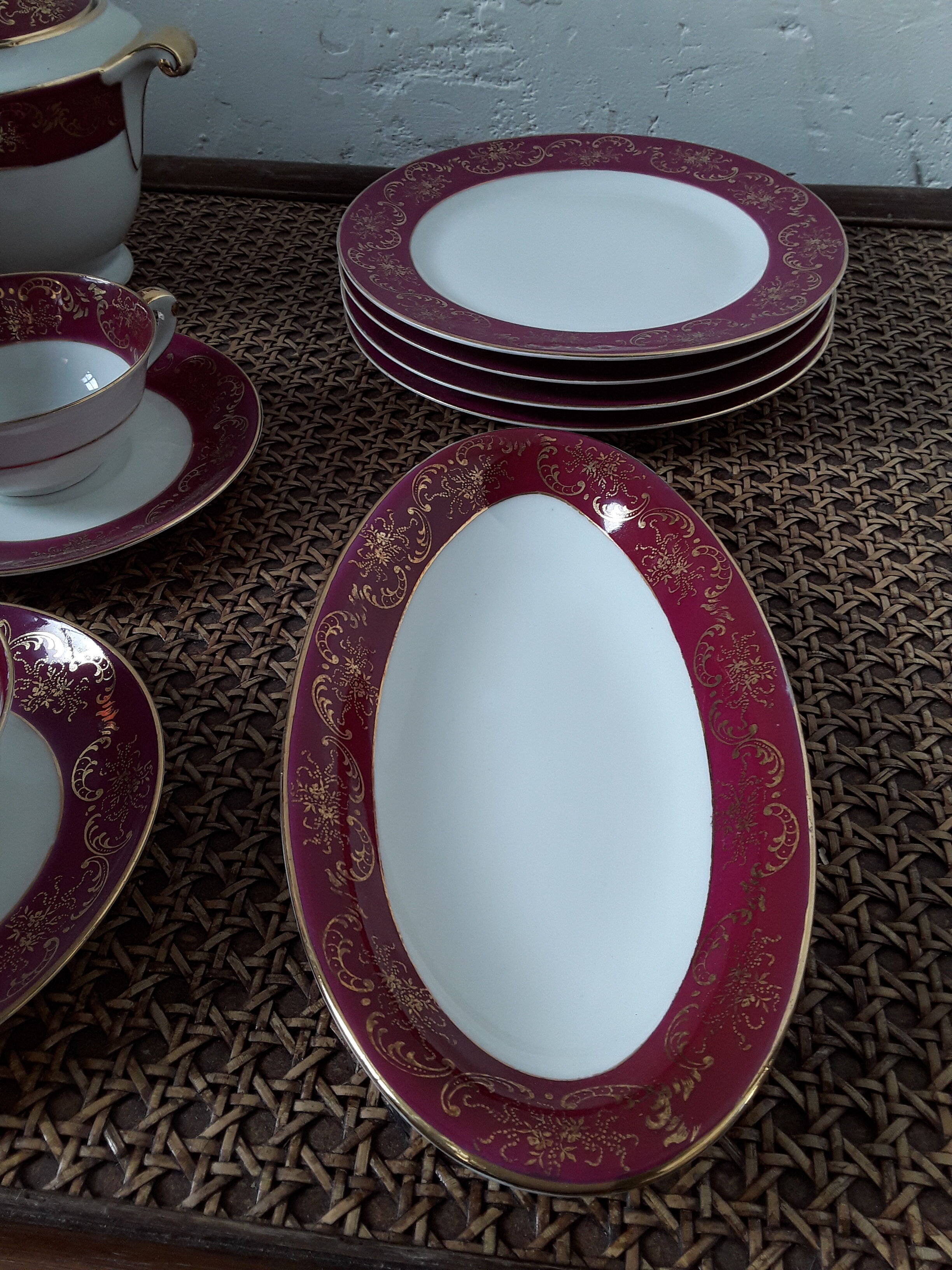 Limoges porcelain coffee service