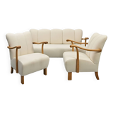 J. Halabala set of sofa and two armchairs, 1930