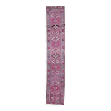 Turkish Oushak handmade runner 80x444