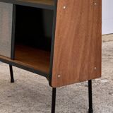 Vintage Alta 1950s glass-fronted bookcase
