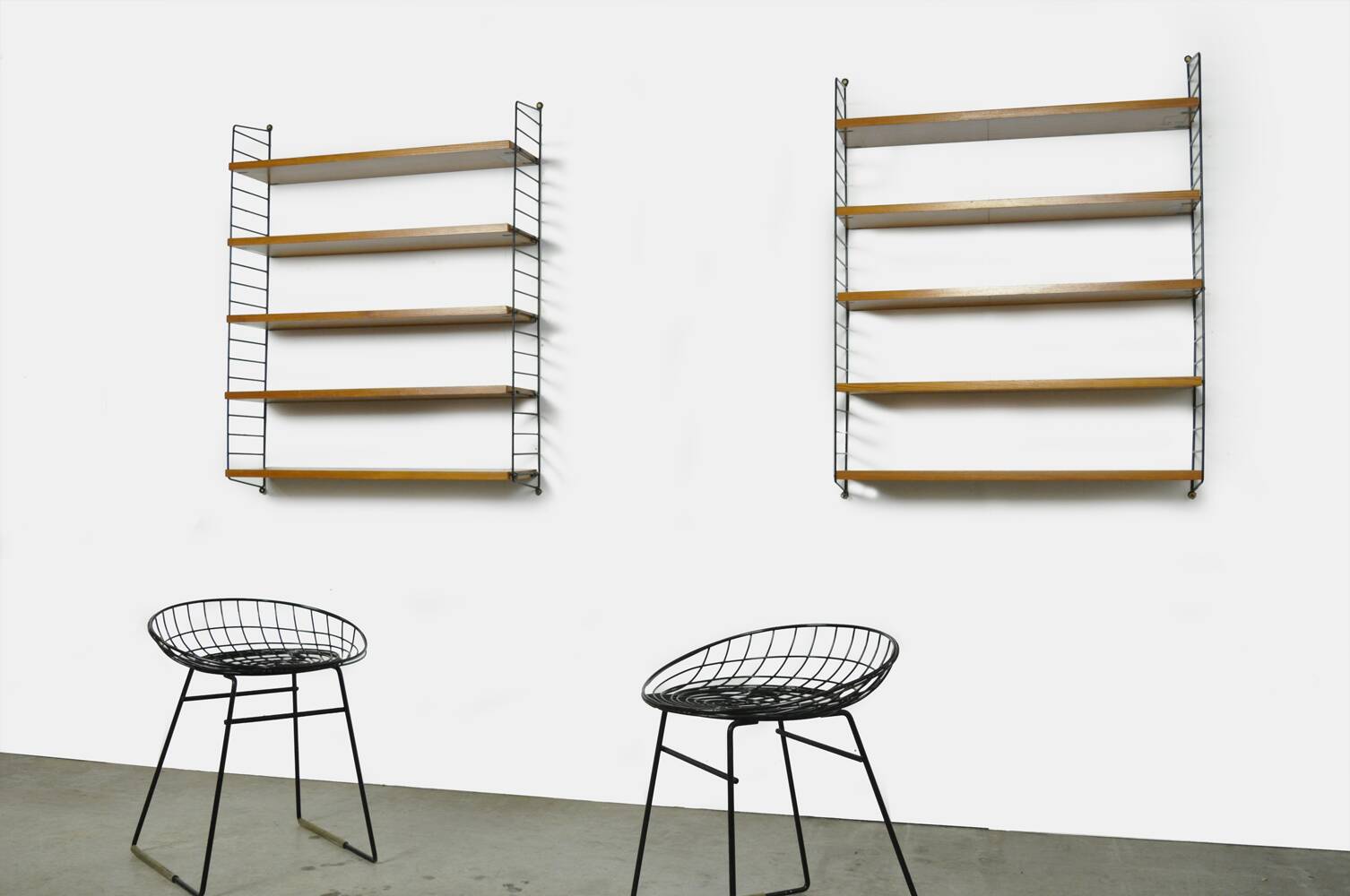 Vintage wall-unit – String shelf by Nisse Strinning and Kajsa Strinning, 1950s Sweden