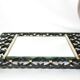 Miroir en fer forgé et laiton vintage 50/60