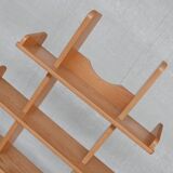 Brutalist oak mid-century dutch shelf