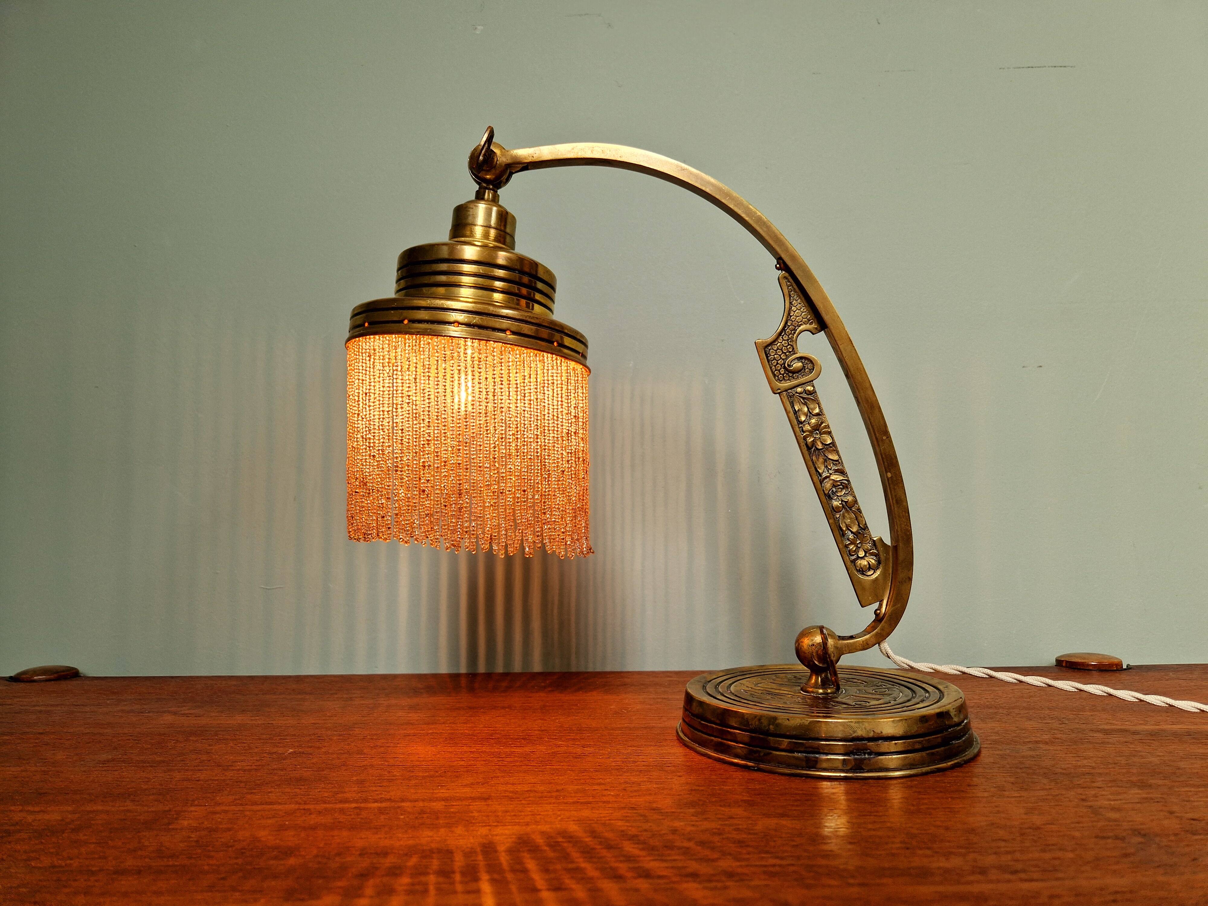 Parisian Art Nouveau Lamp, 1910s