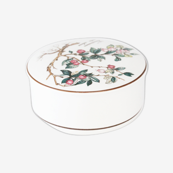 Boite en porcelaine fleurs