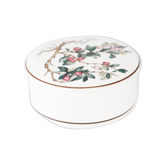 Boite en porcelaine fleurs
