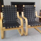 Alvar Aalto leather armchair 406 edition Artek