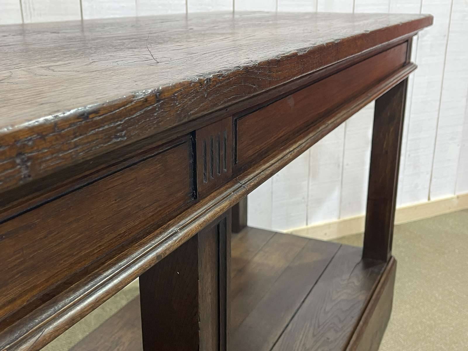 19th century oak draper's table