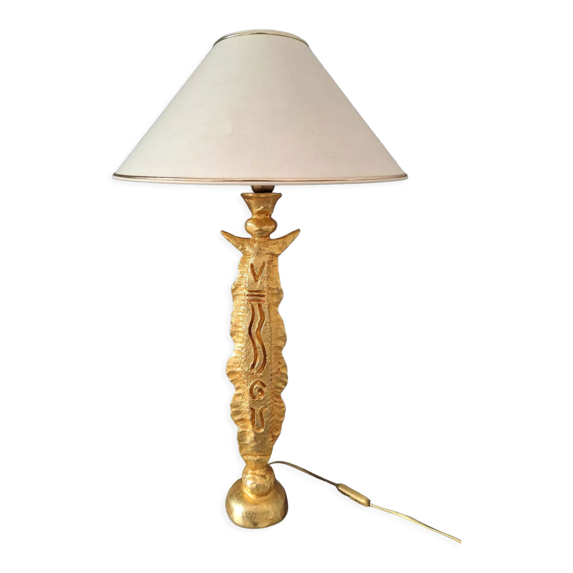 Cazenove lamp in gilded bronze
