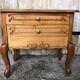 Old worker louis xv style commode vintage wood drawers #a634