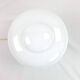 Glass lamp with wooden base, 70s Art Deco vintage space age