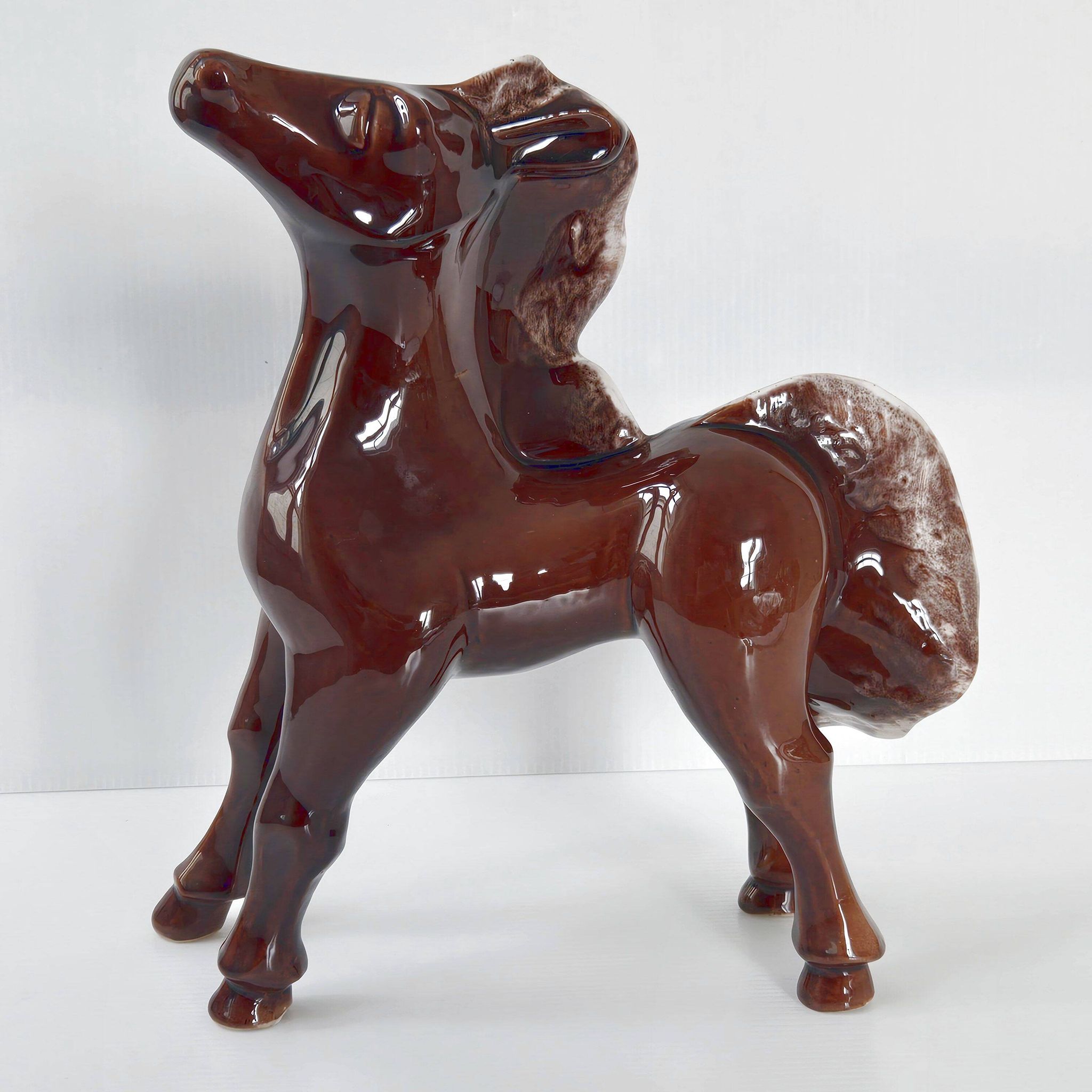 Cheval en céramique vintage 1960