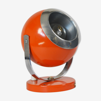 Lampe de table orange ronde