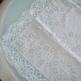 Old vintage embroidered tablecloth 94x94cm