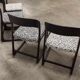 Lot of 4 Baumann chairs flat sled restored