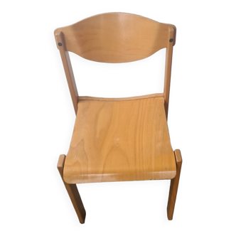Beech chair: Roland Rainer style