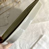 Rectangular stoneware dish, high-fired, Brenne pottery, 1970s-80s