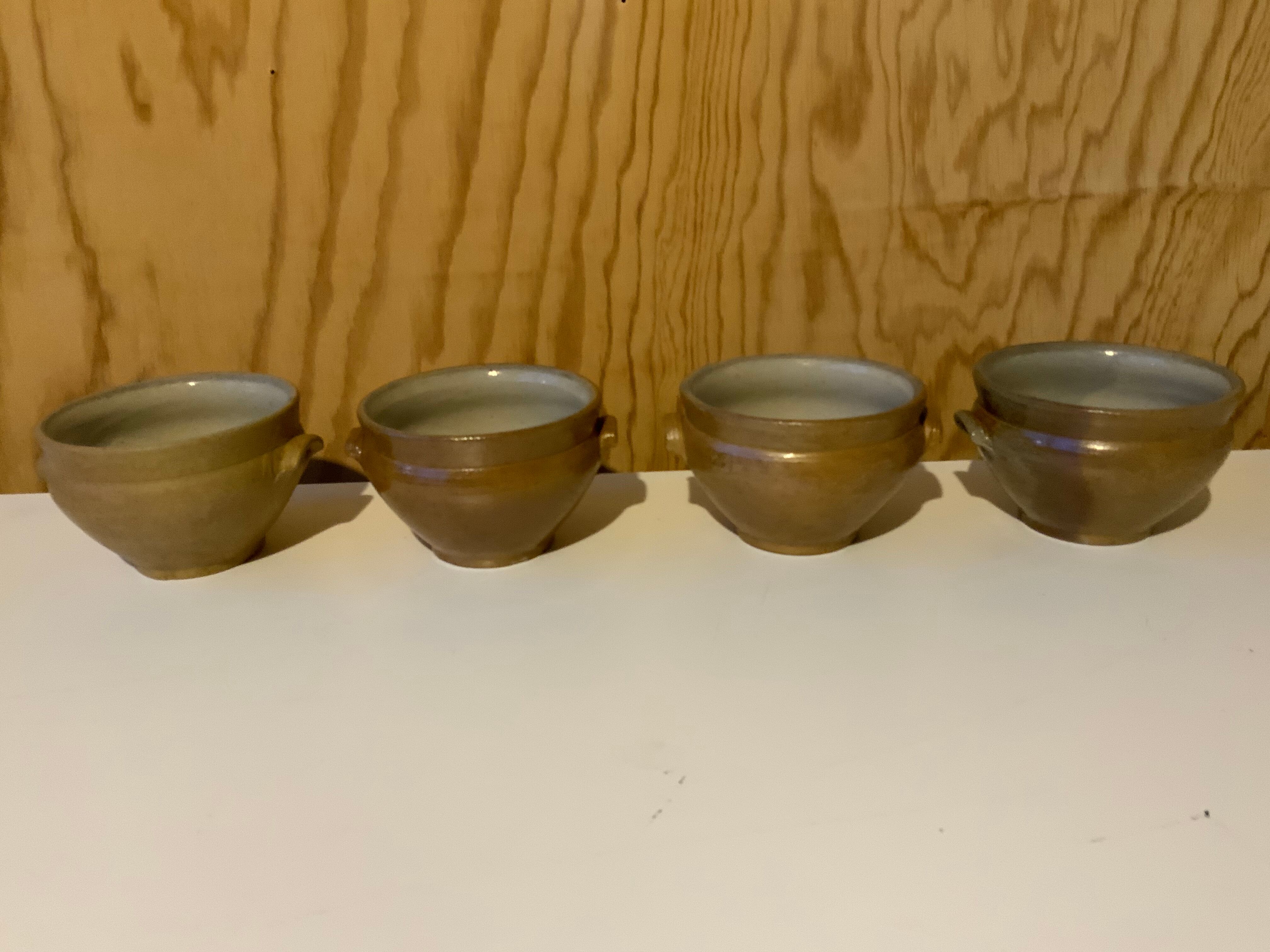 4 Selency stoneware bowls x Monoprix Croisé Laroche