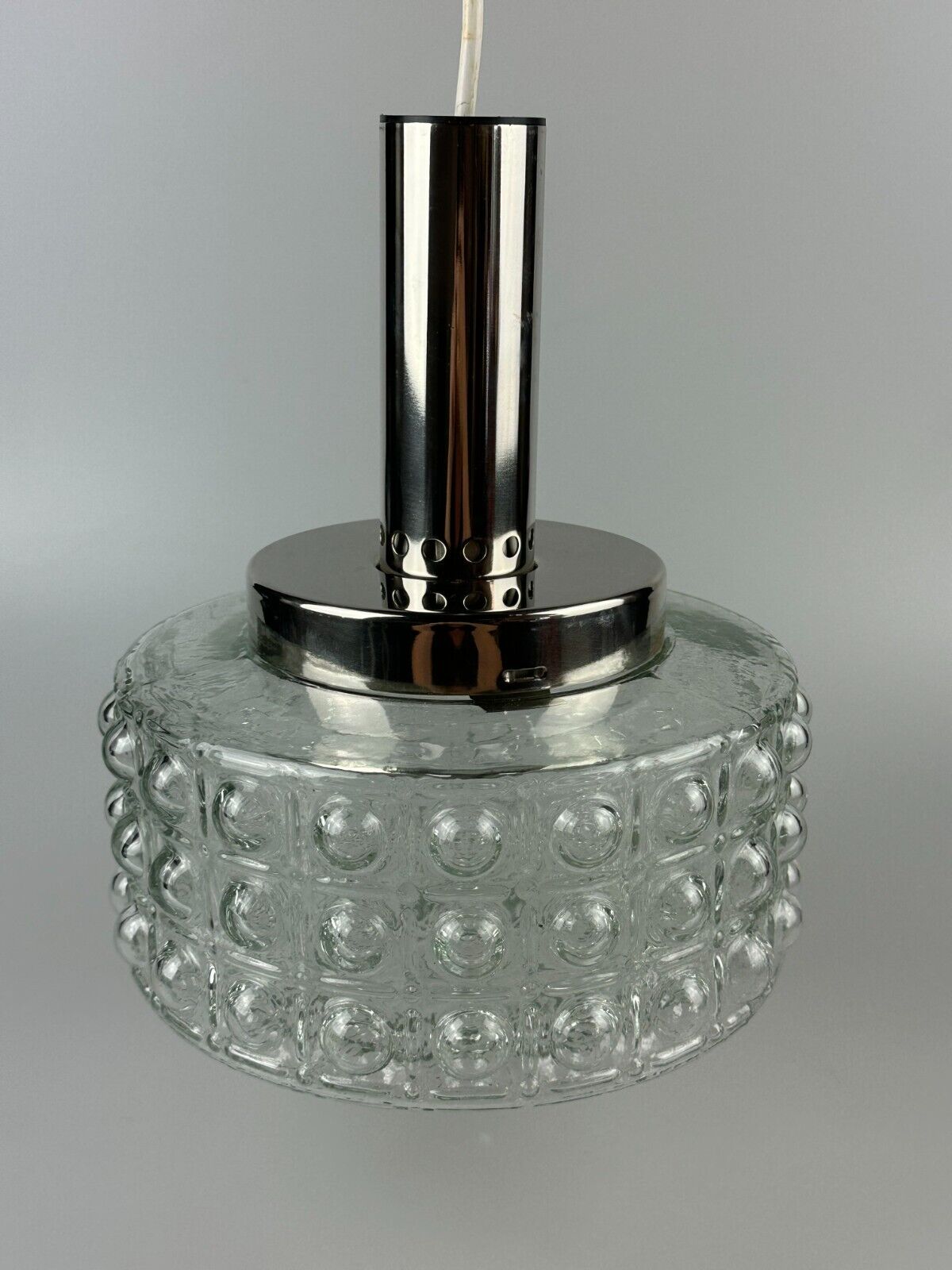 60s 70s VEB hanging lamp ceiling lamp bubble chrome glass space age design