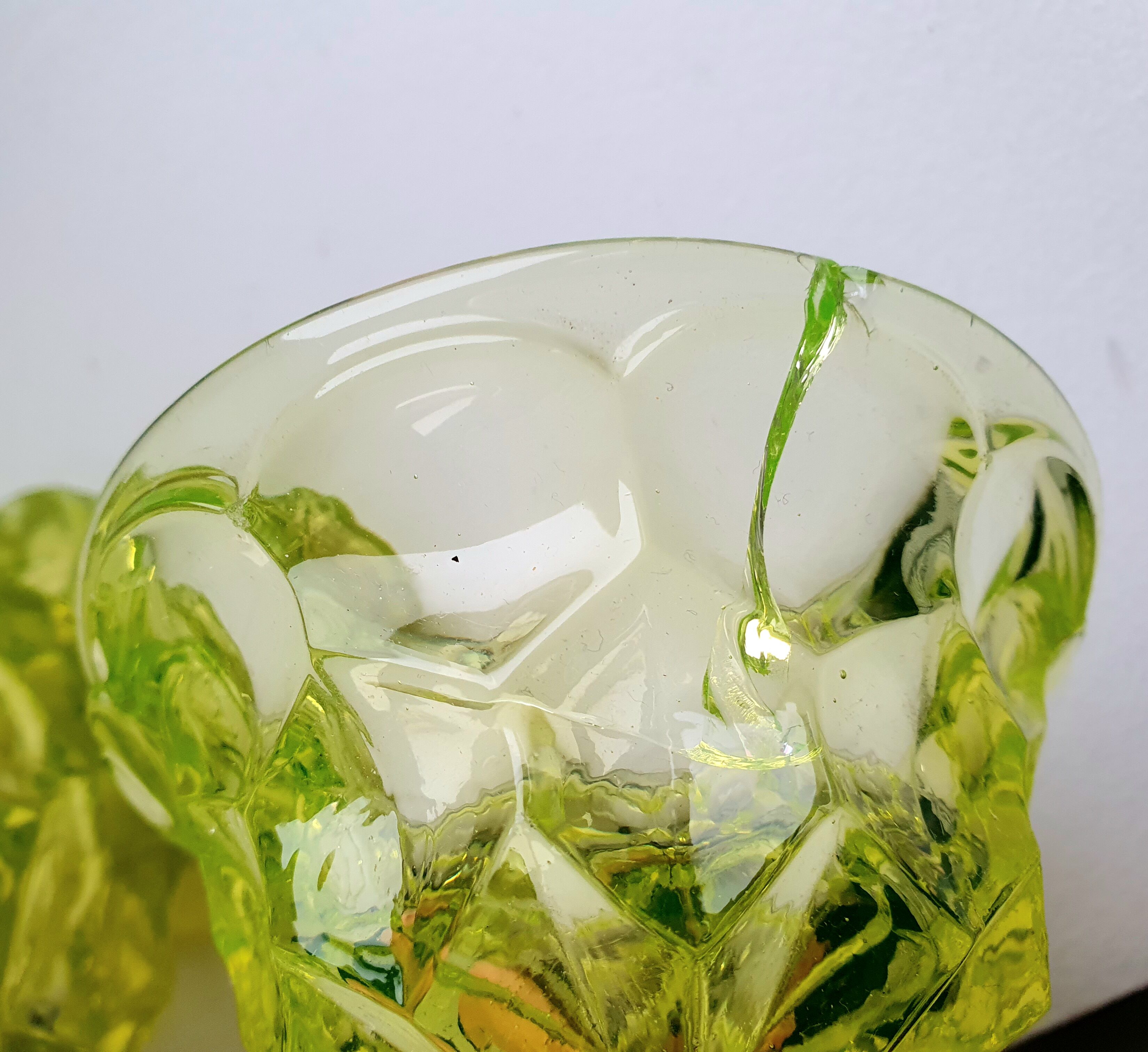 Pot en verre teinté lemon