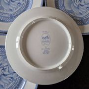 Limoges porcelain for Hermès, Paris - Set of 4 flat plates - Les Pivoines