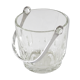 Crystal ice bucket, fluted décor