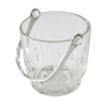 Crystal ice bucket, fluted décor
