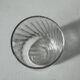 Set of 6 orangeade glasses in ribbed glass
