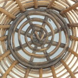 Rattan wastepaper basket