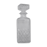 Carafe in chiseled glass 60's